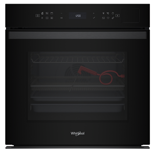 Whirlpool, 73 L, pirolizė, juoda - Įmontuojama orkaitė WOI6A8FPT1SBA