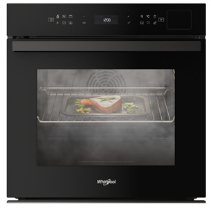 Whirlpool, 73 L, pirolizė, juoda - Įmontuojama orkaitė