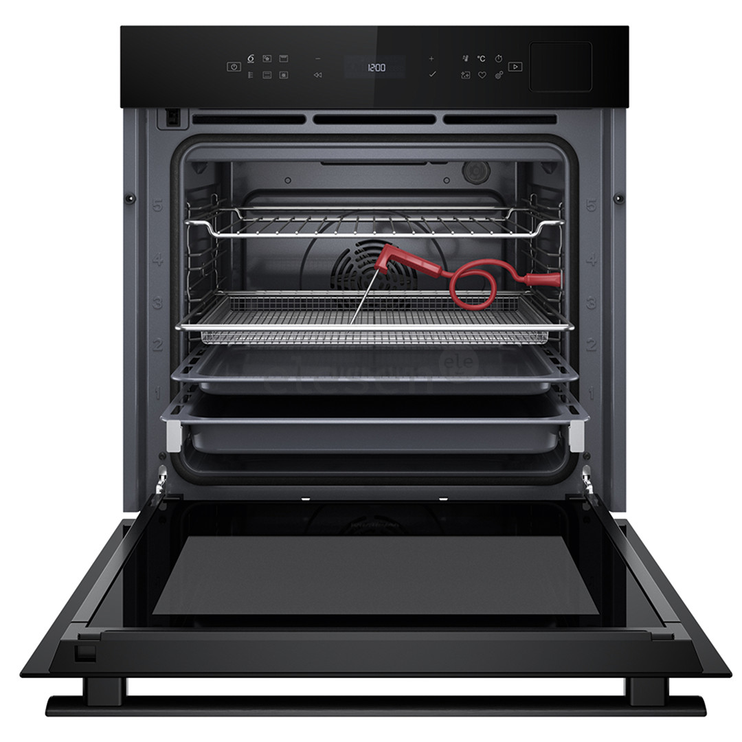 Whirlpool, 73 L, pirolizė, juoda - Įmontuojama orkaitė