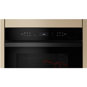 Whirlpool, 73 L, pirolizė, juoda - Įmontuojama orkaitė