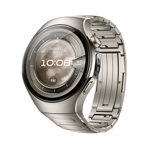 Huawei Watch 5, 46 mm, titano, sidabro spalvos - Išmanusis laikrodis