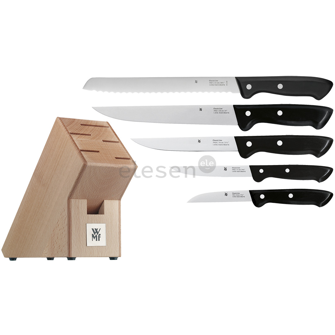 WMF Classic Line, 6-pcs - Knife block set
