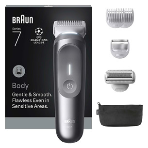 Braun Body Groomer Series 7, pilkas - Kūno skustuvas BG7550