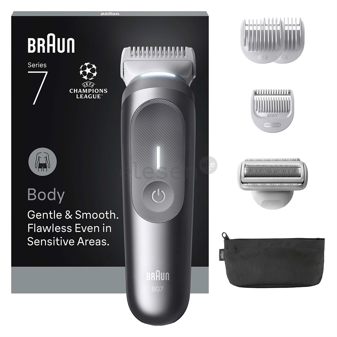 Braun Body Groomer Series 7, silver - Body groomer