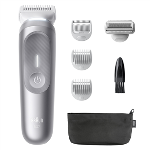 Braun Body Groomer Series 7, pilkas - Kūno skustuvas