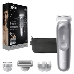 Braun Body Groomer Series 7, pilkas - Kūno skustuvas