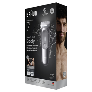 Braun Body Groomer Series 7, pilkas - Kūno skustuvas