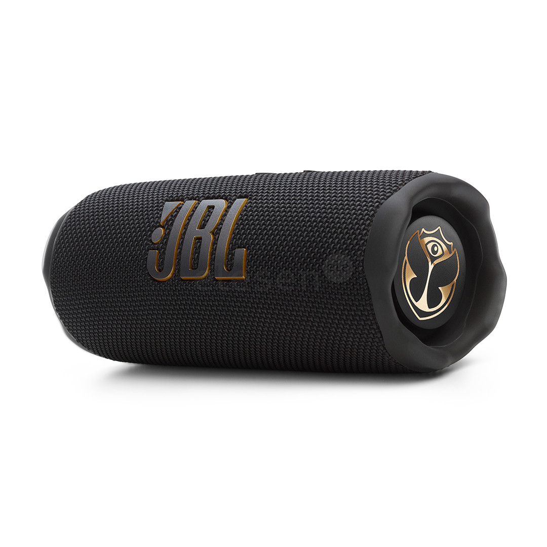 JBL Flip 7 Tomorrowland Edition, black - Portable Wireless Speaker