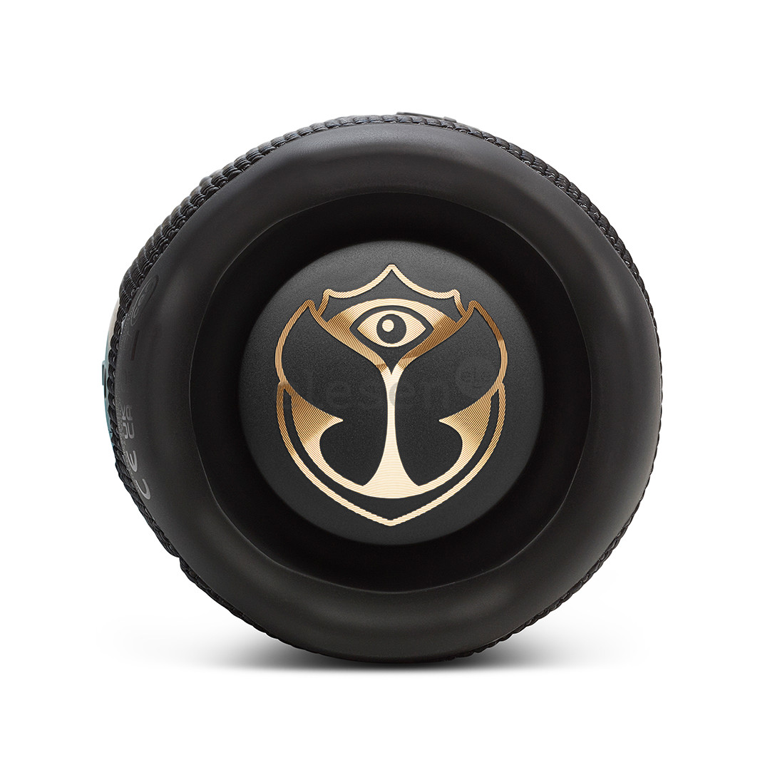 JBL Flip 7 Tomorrowland Edition, black - Portable Wireless Speaker