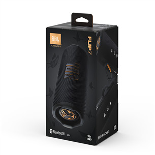 JBL Flip 7 Tomorrowland Edition, black - Portable Wireless Speaker