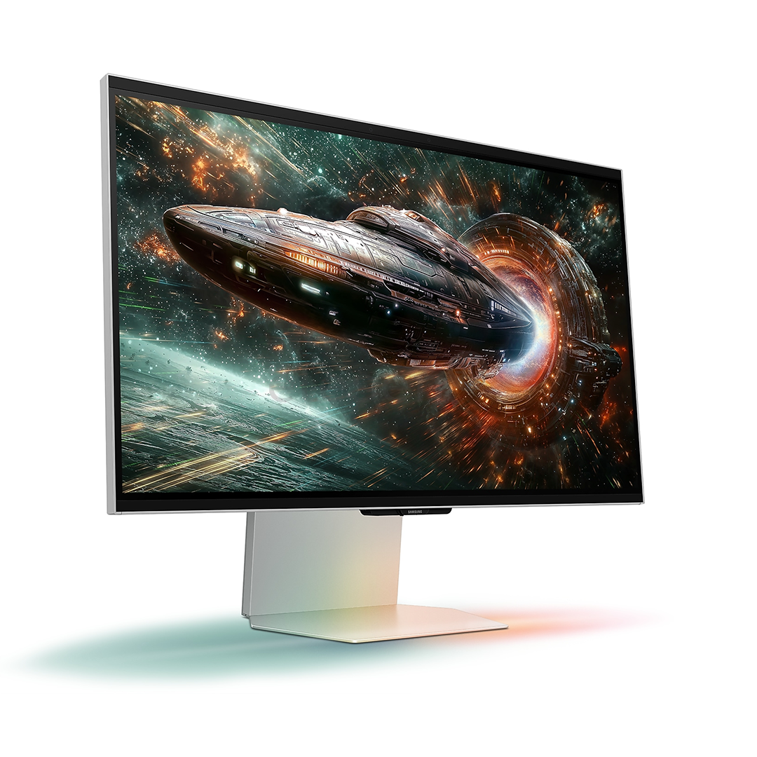 Samsung Odyssey 3D G90XF, 27'', 4K UHD, IPS, 165 Гц, серебристый - Монитор