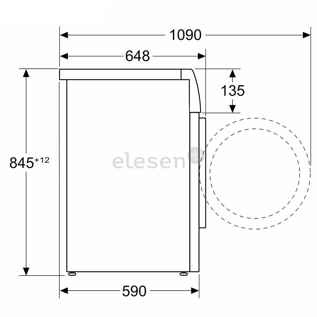 Bosch, Series 8, iDos, 10 kg, gylis 59 cm, 1400 aps./min. - Skalbimo mašina
