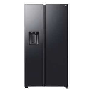 Samsung Bespoke AI, NoFrost, 640 L, height 179 cm, black - SBS-refrigerator RS70F64KEFEO