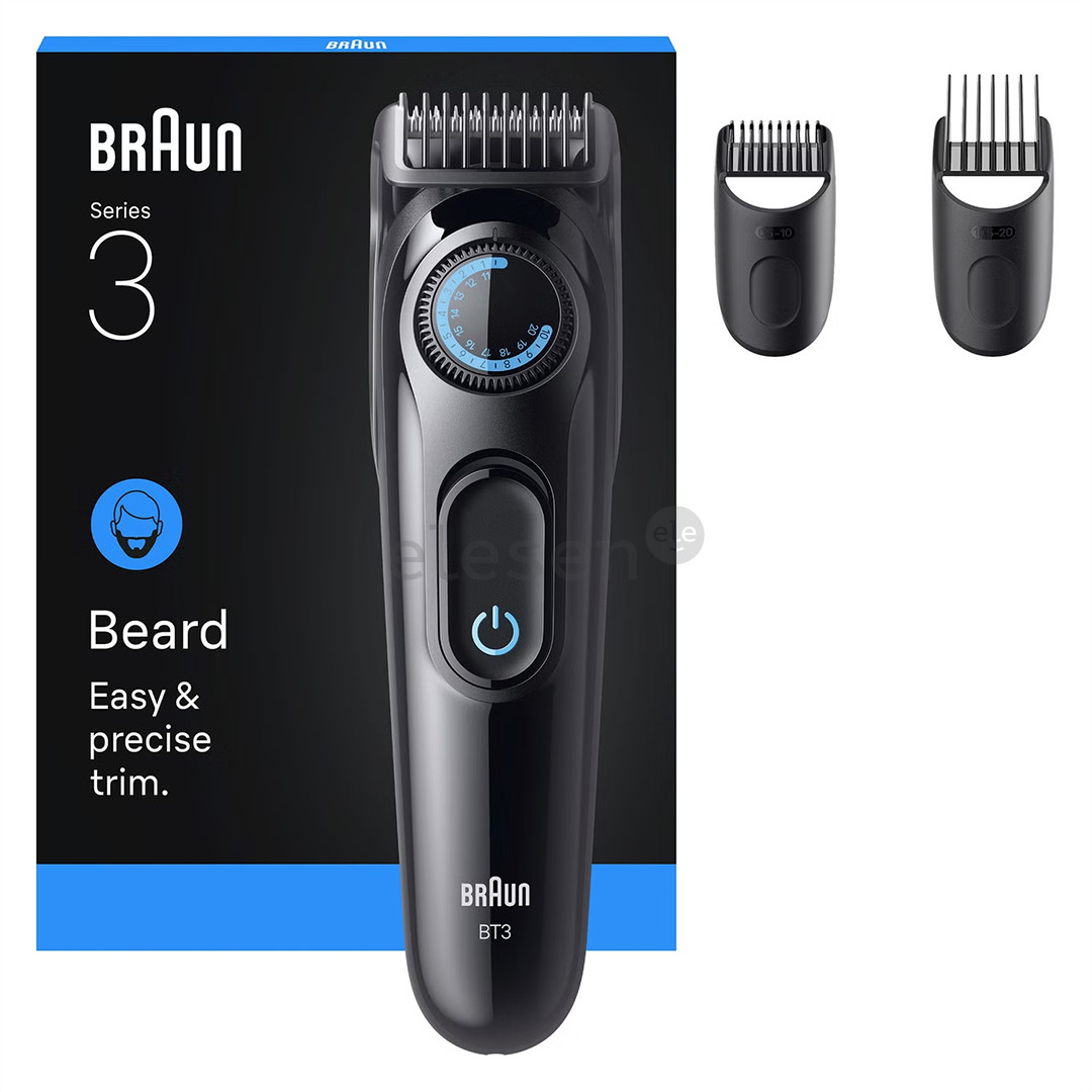 Braun Beard Trimmer Series 3, black - Beard trimmer