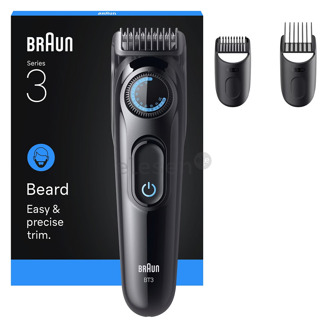 Braun Beard Trimmer Series 3, juoda - Barzdaskutė