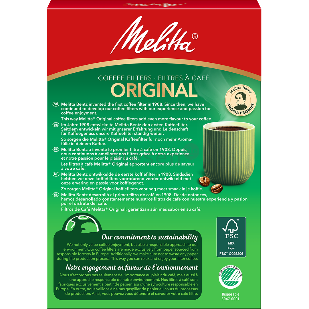 Melitta 102, 80 vnt. - Kavos filtras