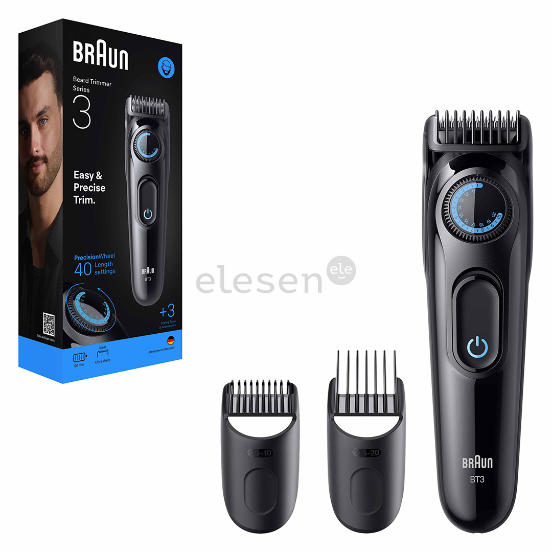 Braun Beard Trimmer Series 3, black - Beard trimmer