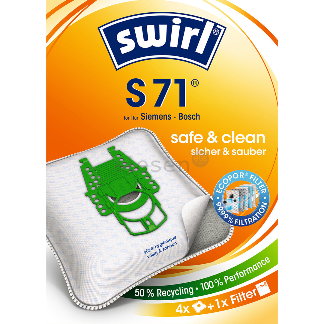 Swirl, 4 pcs - Dust bags