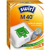 Dulkių siurblių maišeliai Swirl M 40, 4vnt Prekė - M40MNEW