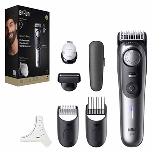 Braun Series 9, grey/black - Beard trimmer