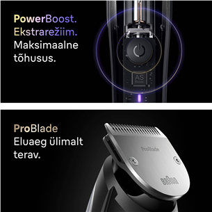 Braun Series 9, pilka/juoda - Barzdaskutė
