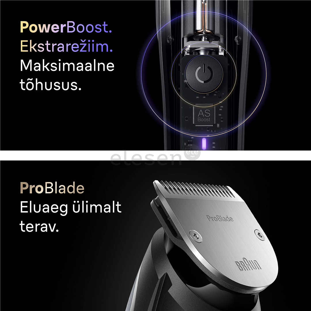 Braun Series 9, pilka/juoda - Barzdaskutė