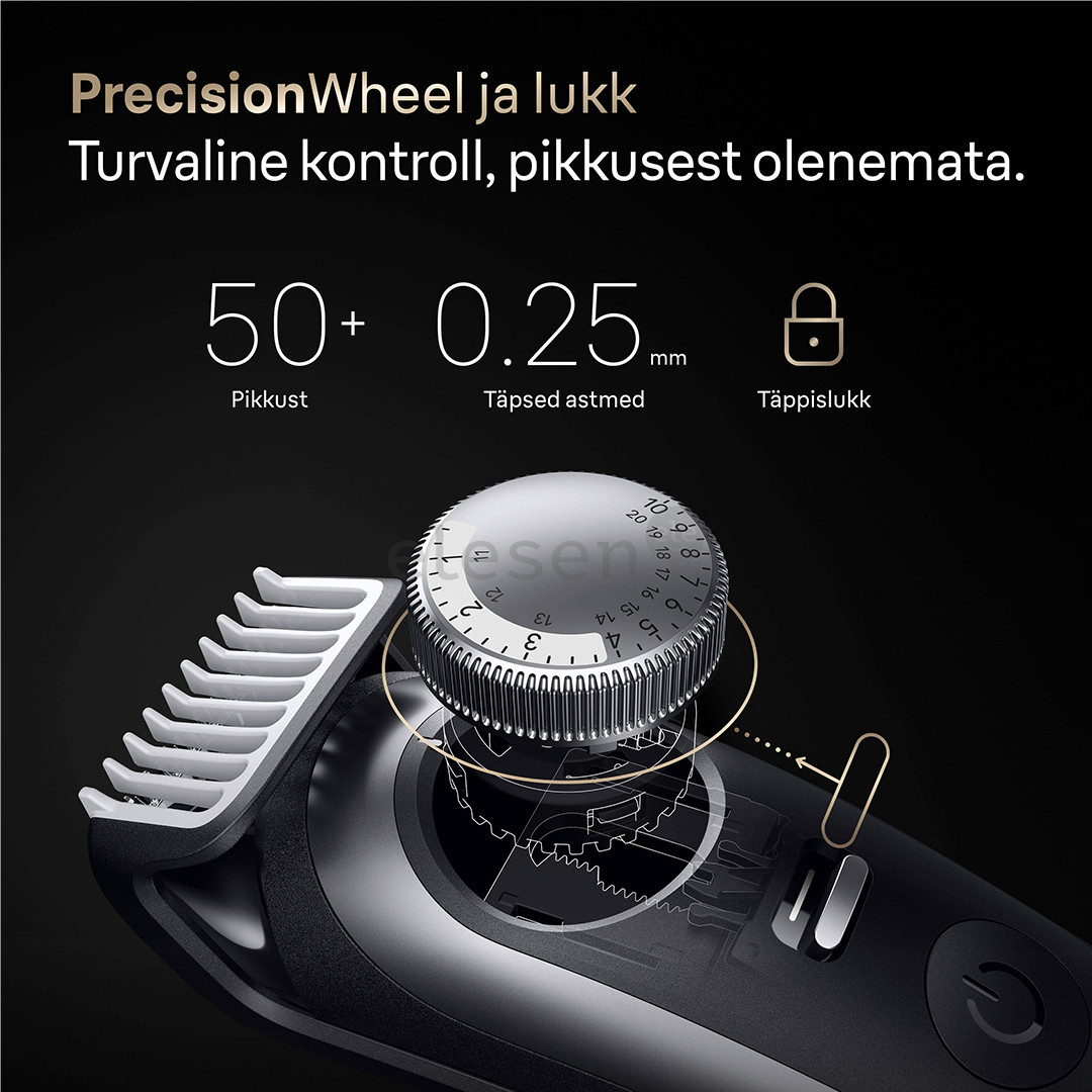 Braun Series 9, grey/black - Beard trimmer