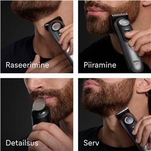 Braun Series 9, pilka/juoda - Barzdaskutė