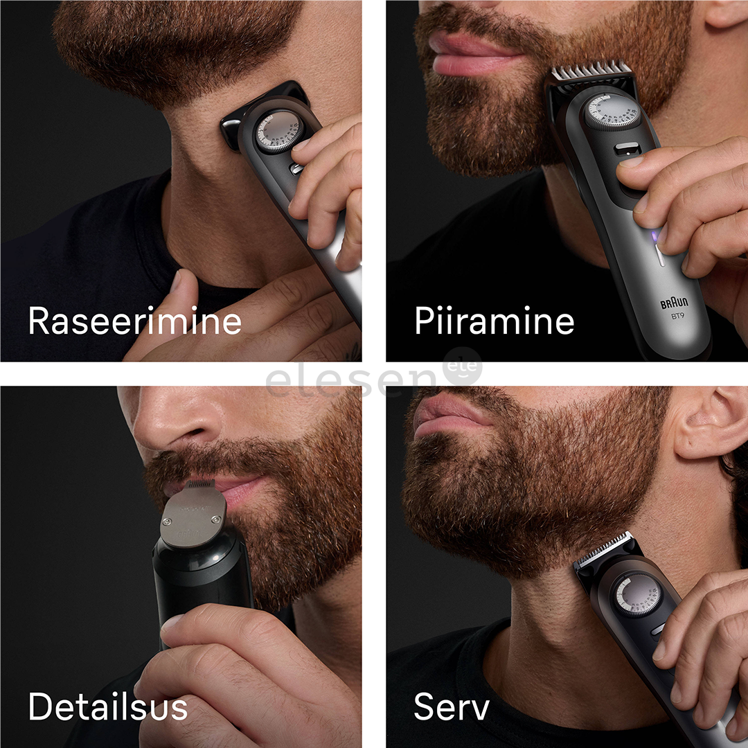 Braun Series 9, pilka/juoda - Barzdaskutė