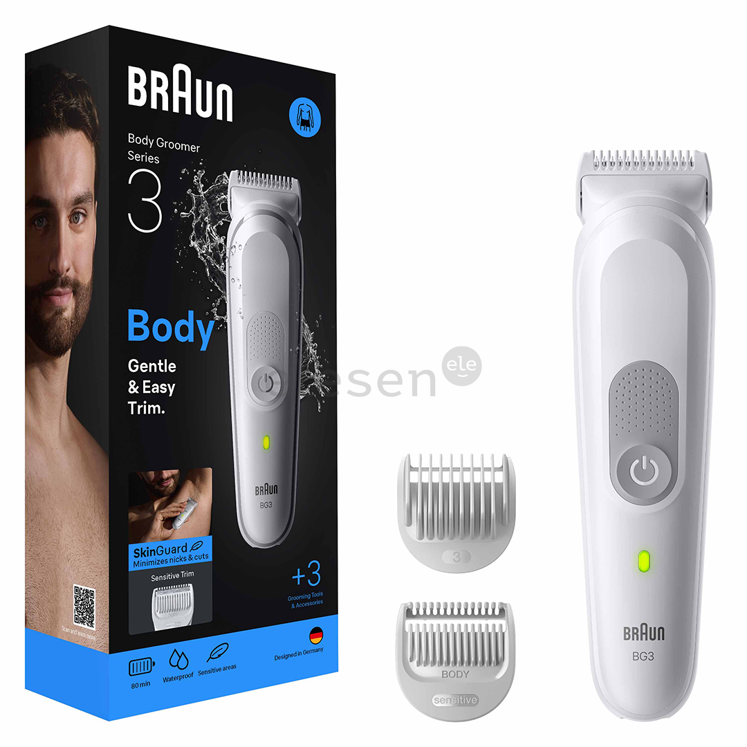 Braun Series 3, белый - Триммер