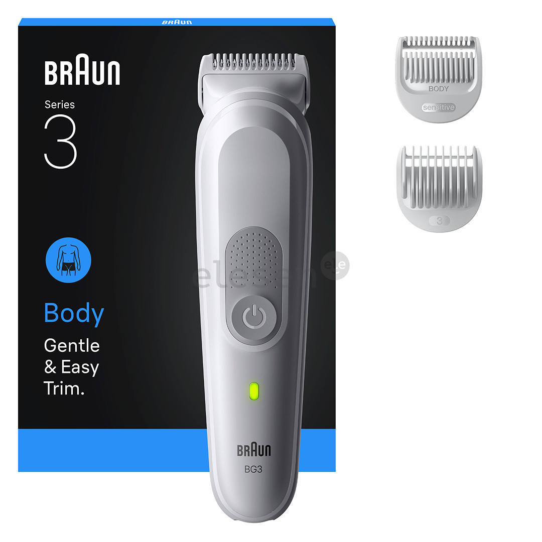 Braun Series 3, white - Body groomer