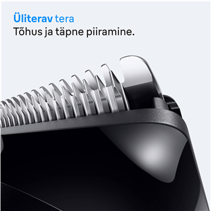 Braun Series 3, 8-in-1, tamsiai pilka - Plaukų kirpimo mašinėlė