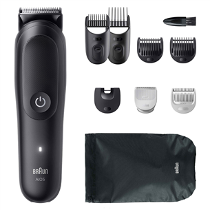 Braun Series 5, 9-in-1, juoda - Plaukų kirpimo mašinėlė