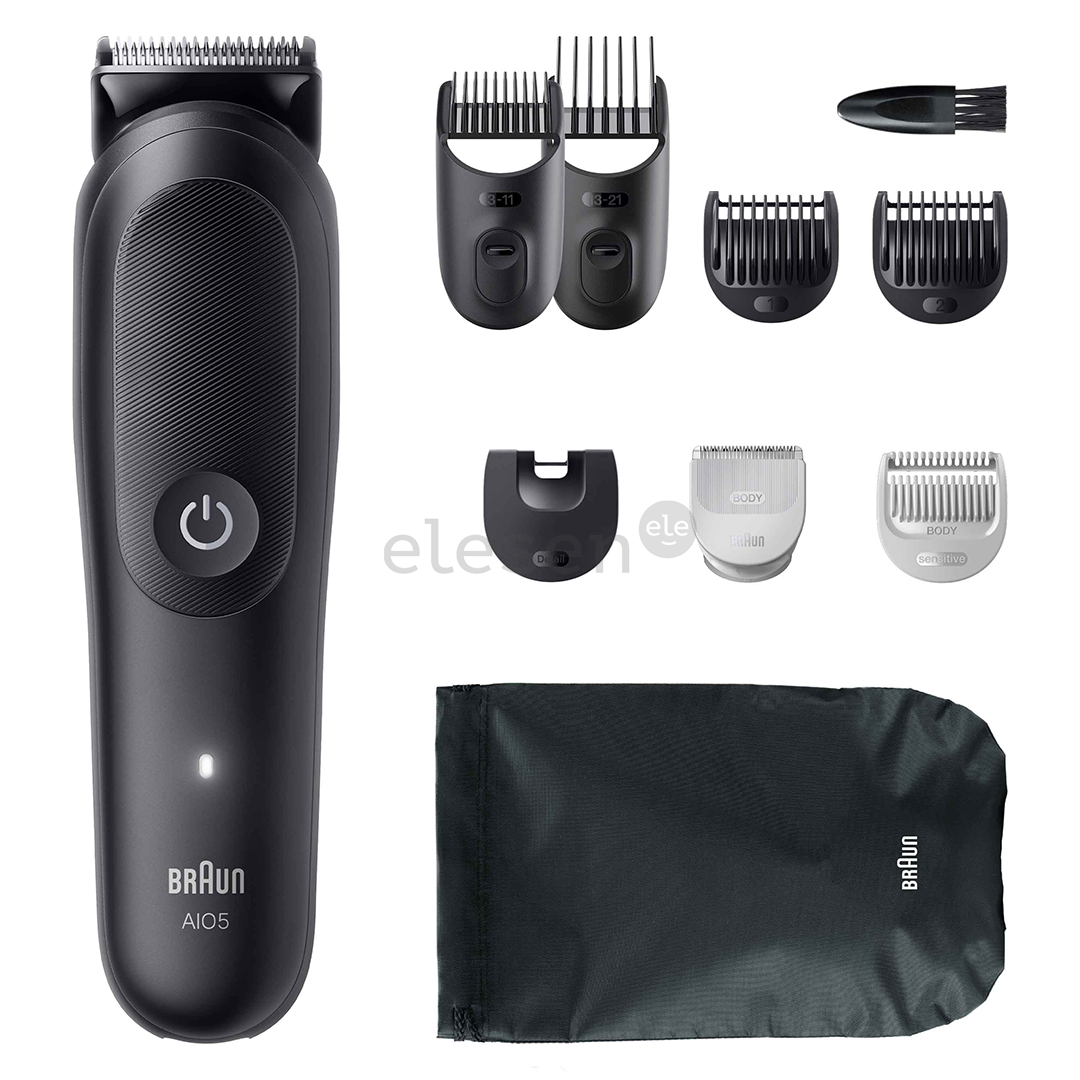 Braun Series 5, 9-in-1, juoda - Plaukų kirpimo mašinėlė
