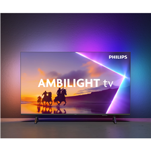Philips PUS8510, 43'', 4K UHD, QLED, matte black - TV