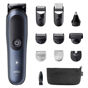 Braun Series 7, 11-in-1, tamsiai mėlyna - Plaukų kirpimo mašinėlė