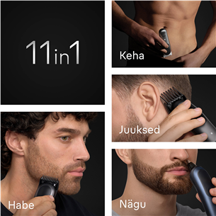 Braun Series 7, 11-in-1, tamsiai mėlyna - Plaukų kirpimo mašinėlė