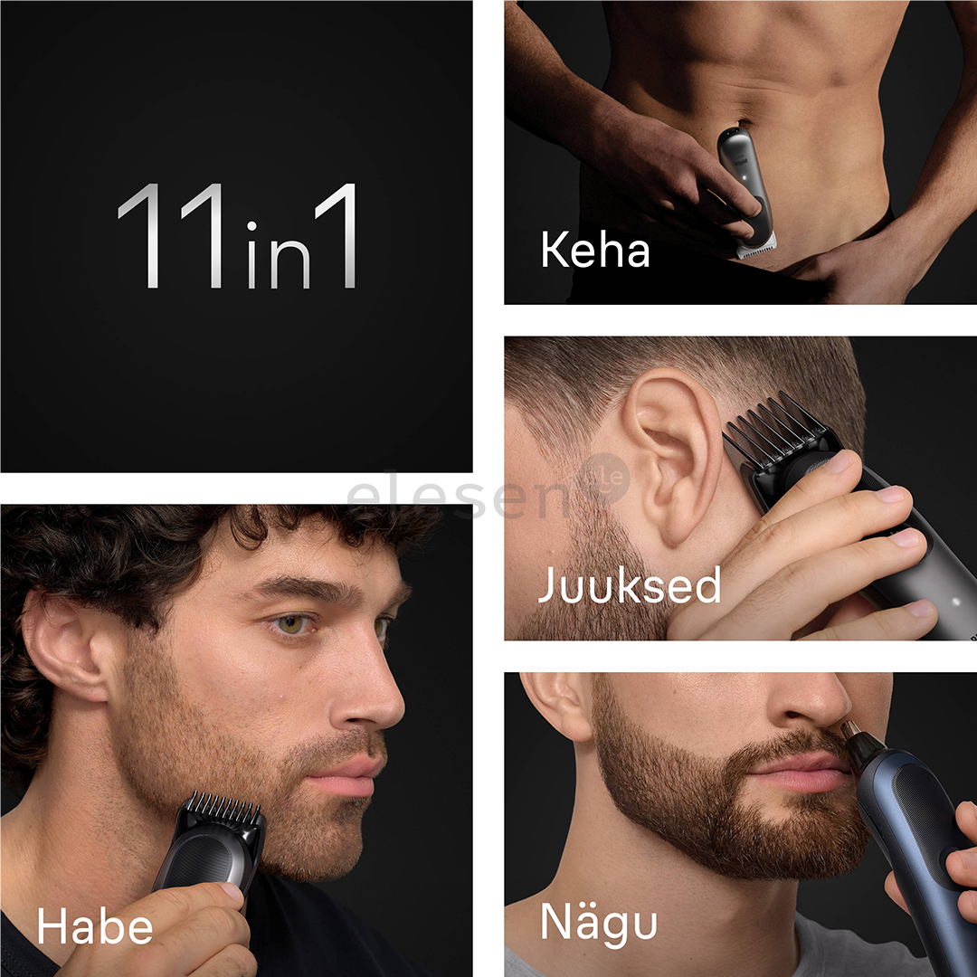 Braun Series 7, 11-in-1, tamsiai mėlyna - Plaukų kirpimo mašinėlė