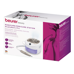 Beurer StudioNails Pro, 3-in-1, baltas - Manikiūro/pedikiūro rinkinys