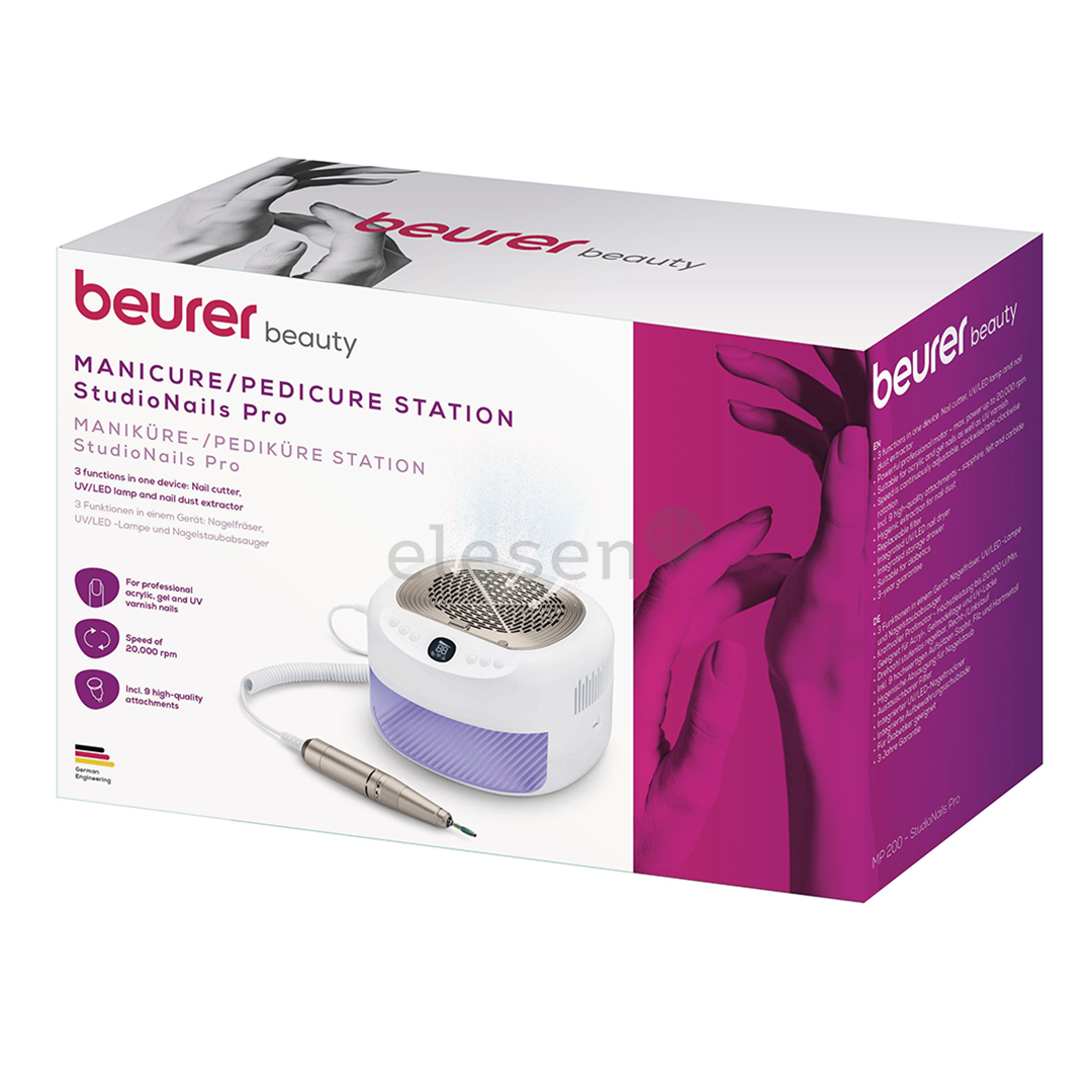 Beurer StudioNails Pro, 3-in-1, baltas - Manikiūro/pedikiūro rinkinys