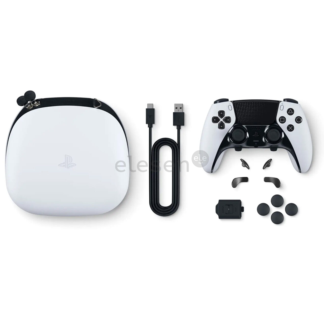 Sony DualSense Edge, PlayStation 5, baltas - Belaidis žaidimų pultelis