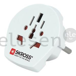 Skross Europe travel adapter TypeE/F, white - Travel adapter