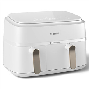 Philips 3000 Series Dual Basket Airfryer, 9 L, 2750 W, balta - Karšto oro gruzdintuvė