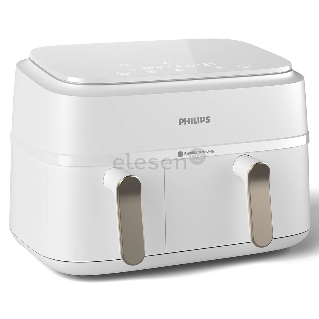 Philips 3000 Series Dual Basket Airfryer, 9 L, 2750 W, balta - Karšto oro gruzdintuvė