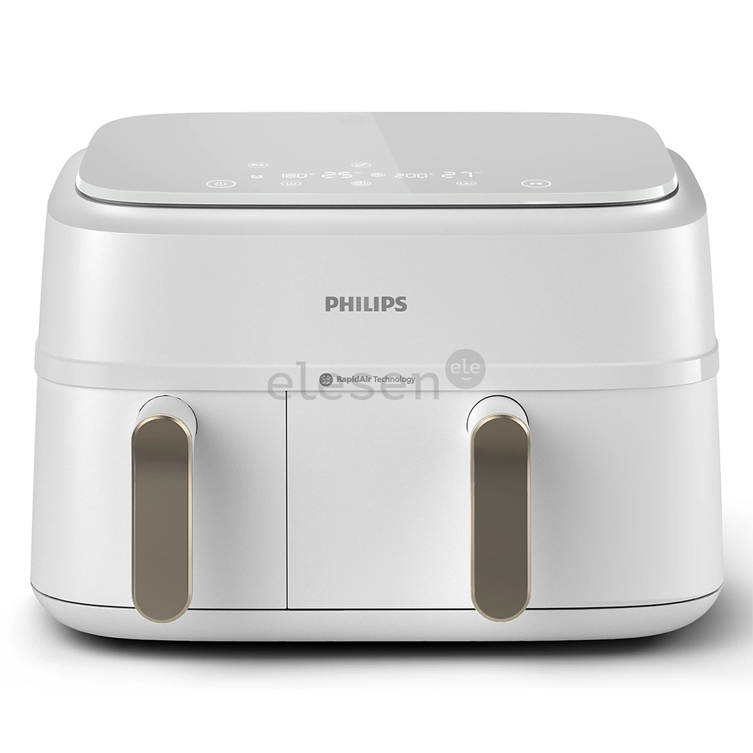 Philips 3000 Series Dual Basket Airfryer, 9 L, 2750 W, balta - Karšto oro gruzdintuvė