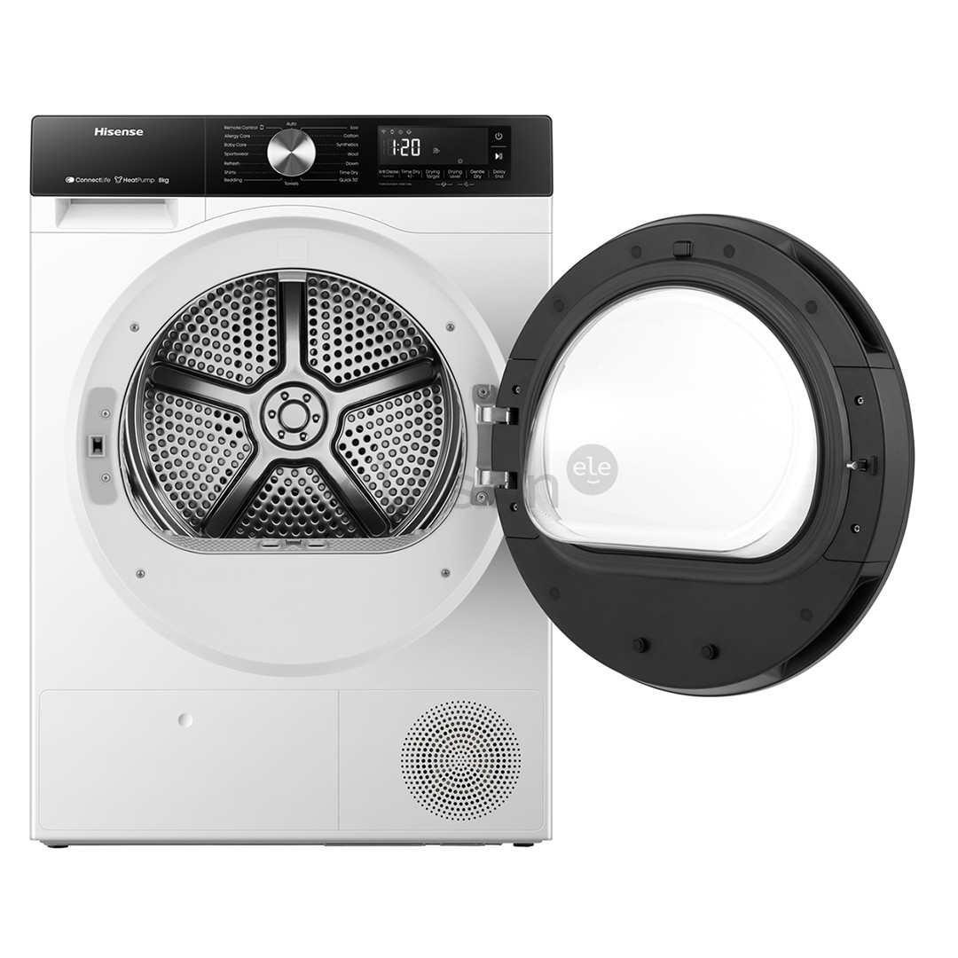 Hisense, 8 kg, depth 55 cm - Clothes dryer