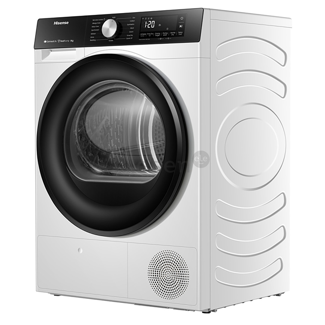 Hisense, 8 kg, depth 55 cm - Clothes dryer