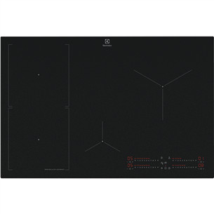 Electrolux 800 Series SaphirMatt, width 77 cm, frameless, black - Built-in induction hob EIS87453IZ