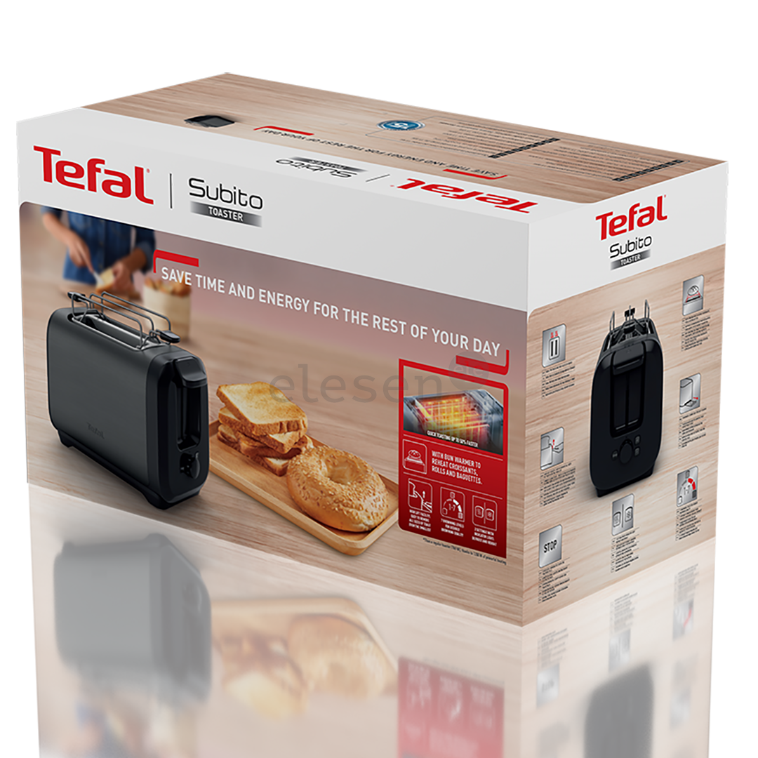 Tefal Subito, 1200 W, black - Toaster