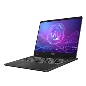 MSI Prestige 16 AI+ EVO, 16'', QHD+, Ultra 7, 32 GB, 1 TB, ENG, tamsiai pilkas - Nešiojamas kompiuteris
